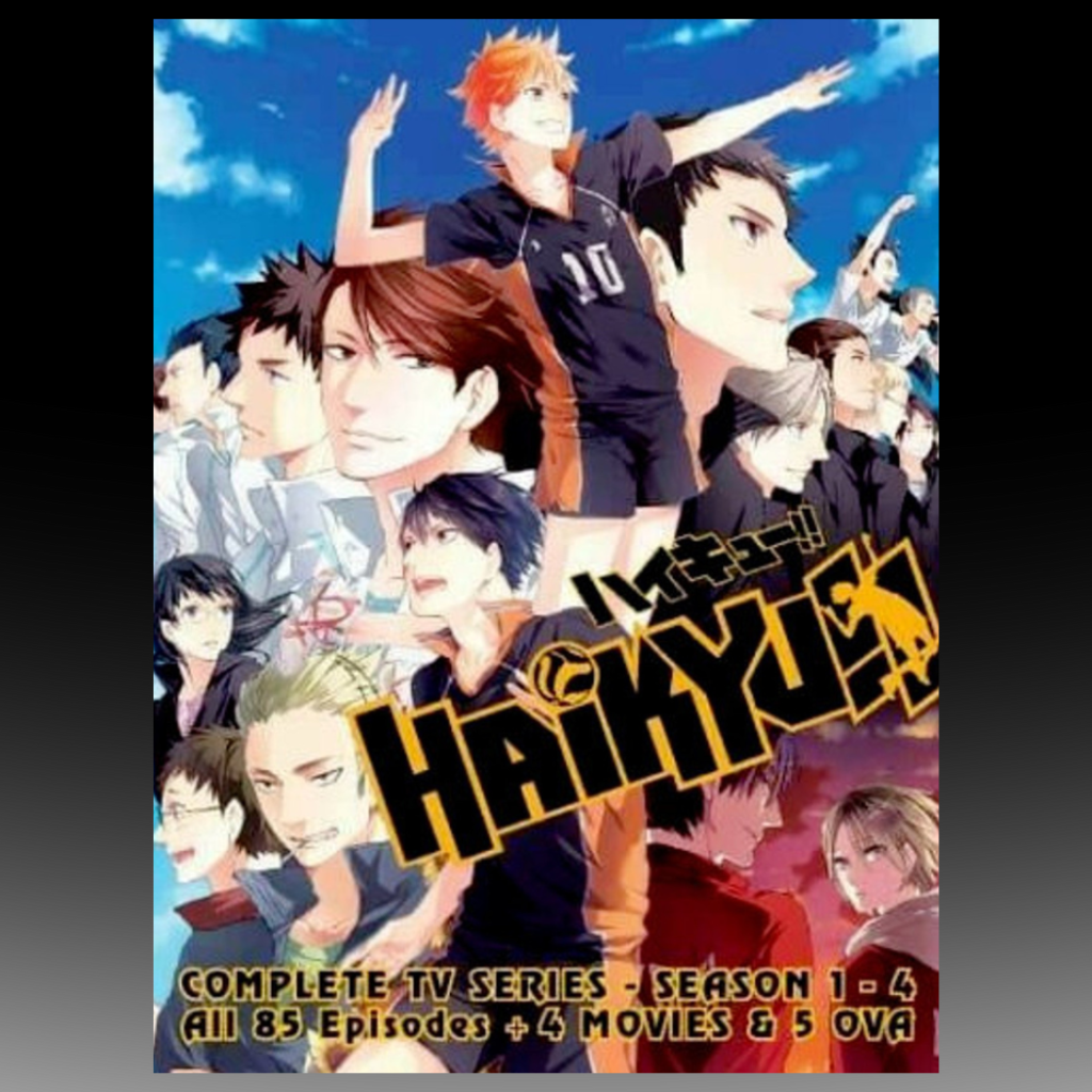 Haikyuu!! Season 1-4 + 4 Movie + OVA English Dubbed