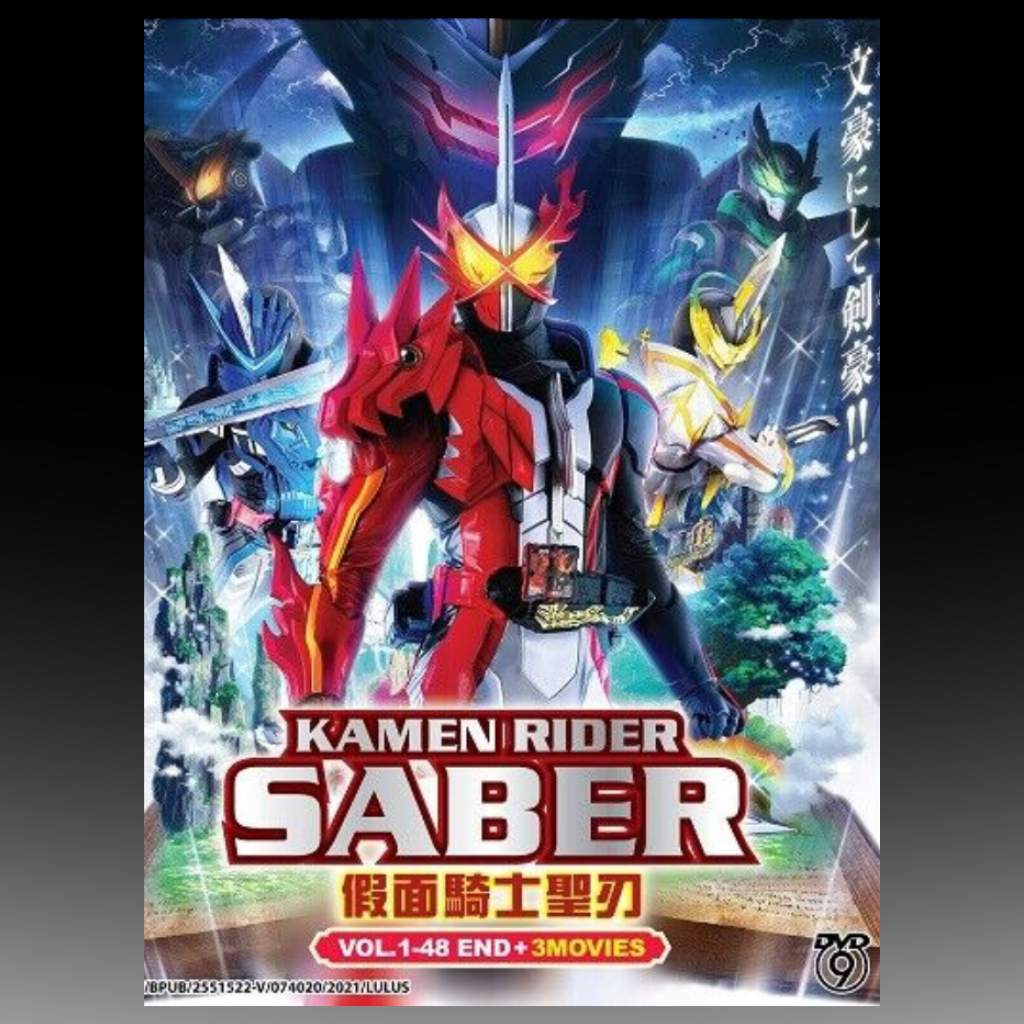 Kamen Rider Saber Vol.1-48 End + 3 Movies English Subtitles