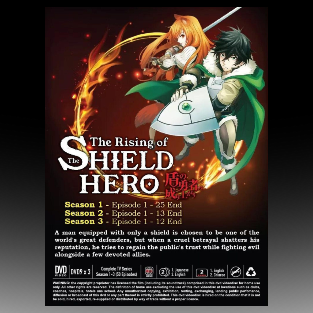 The Rising Of The Shield Hero TV Series Season 1-3 Volume 1-50 End Complete Series