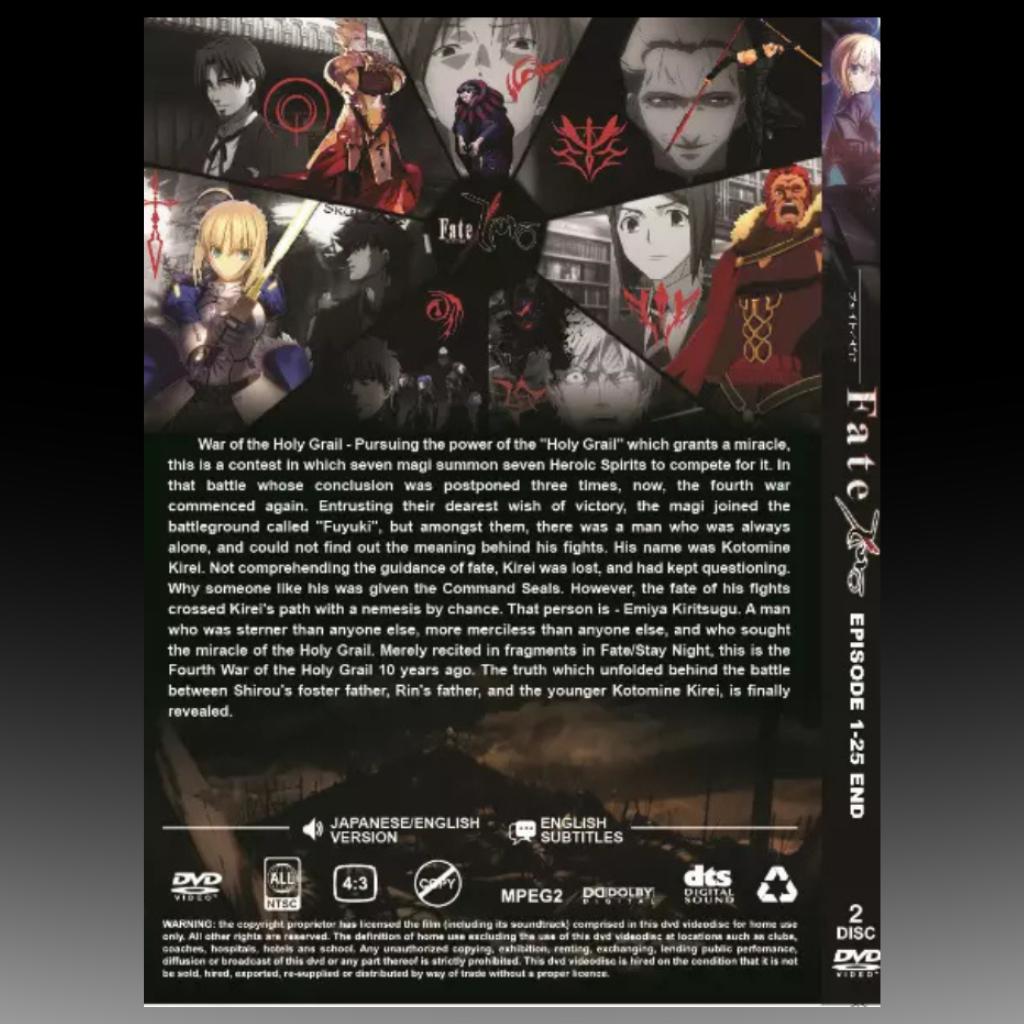 Fate Zero Complete ( Episode 1-25 End ) ~ English Version