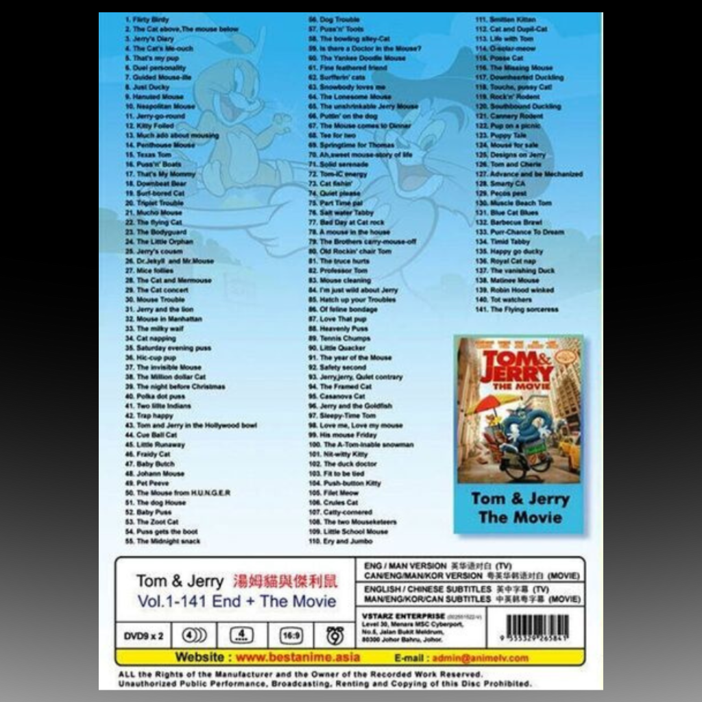 Tom And Jerry - Complete TV Series English Dubbed