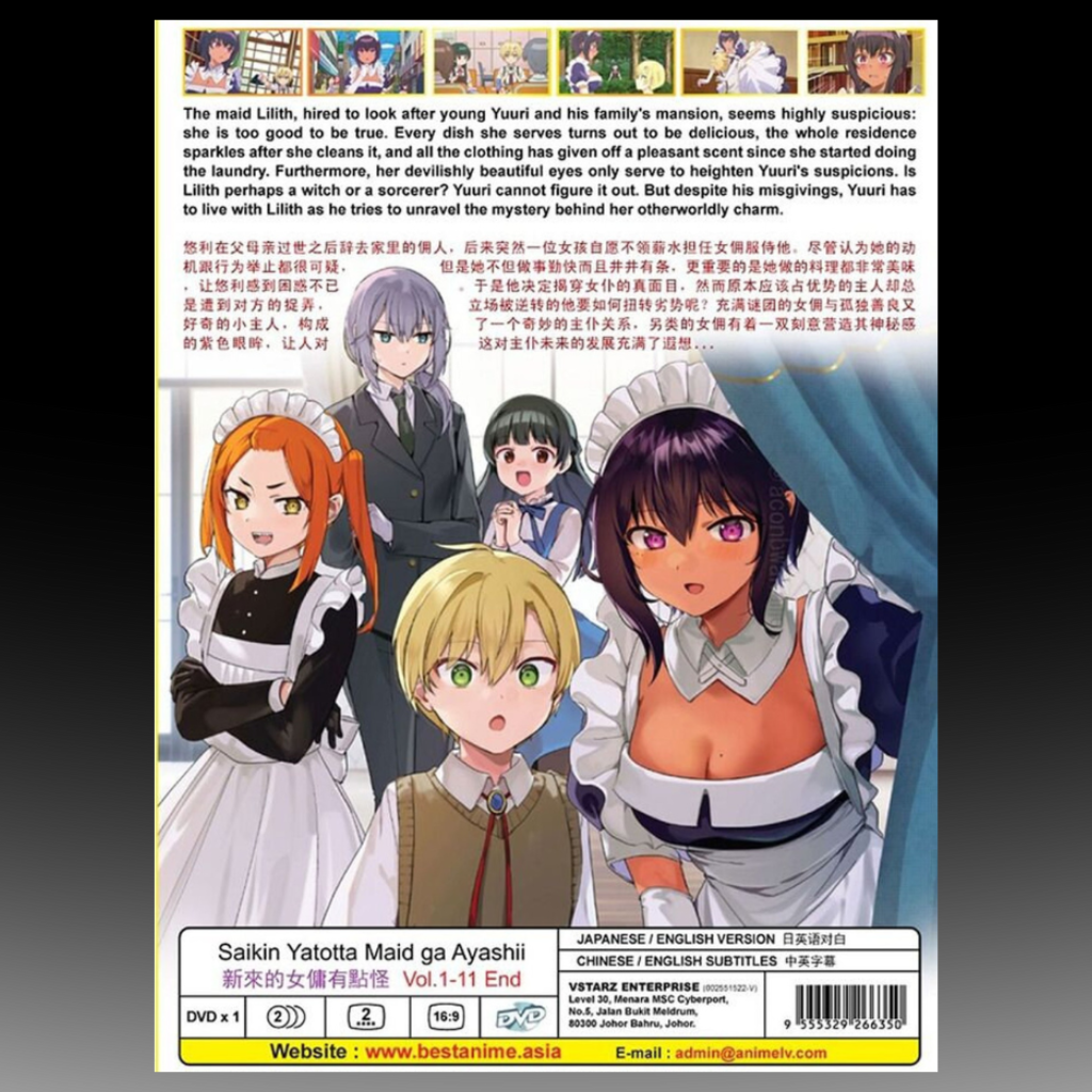 Saikin Yatotta Maid Ga Ayashii(1-11End) DVD Box Set English Dubbed