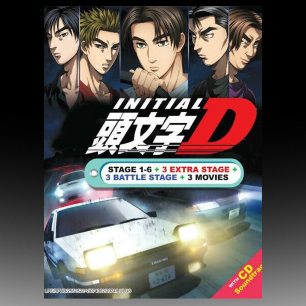 Initial D Stage 1-6 + 3 Movie + 3