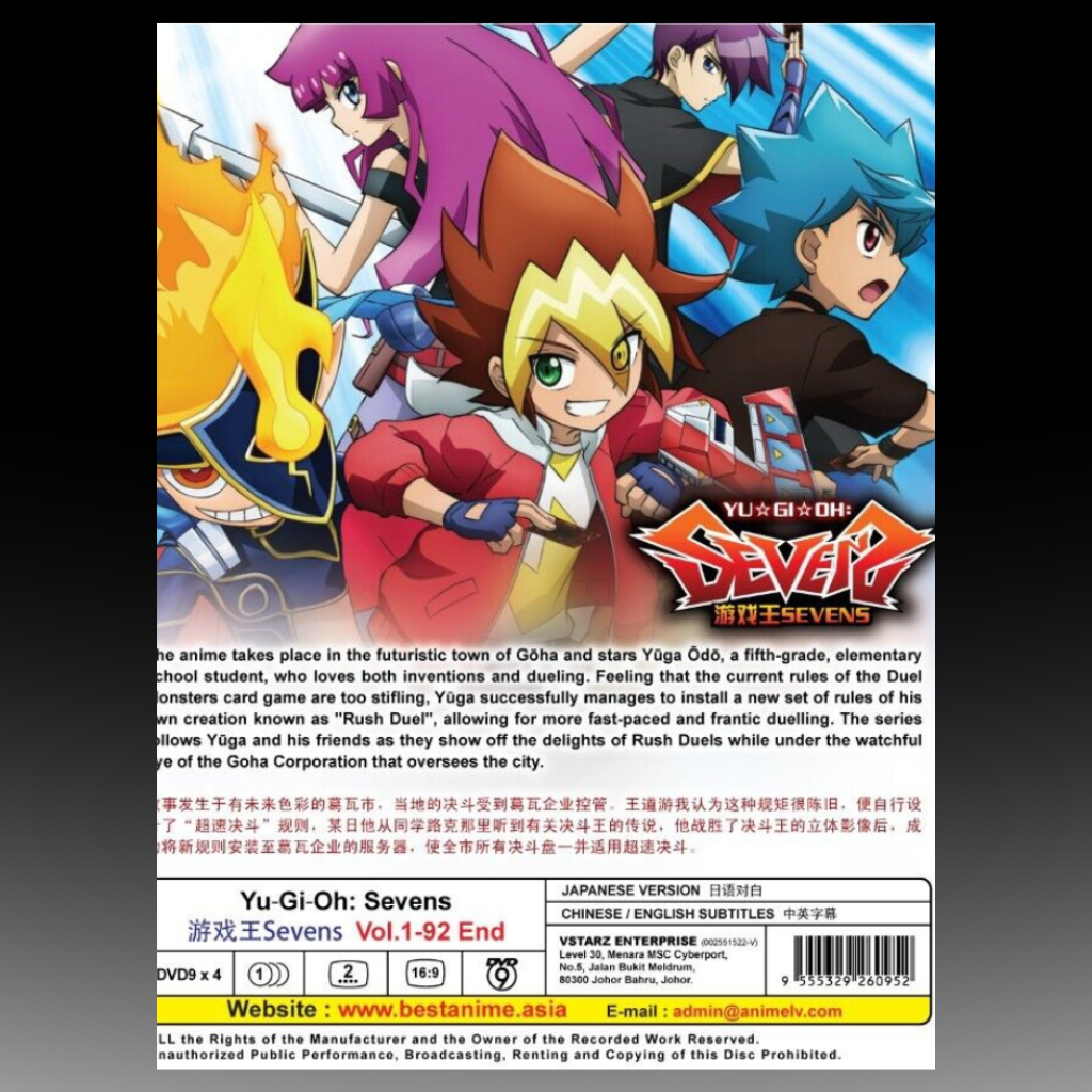 Yu-Gi-Oh Sevens Complete TV Series Vol.1-92 English Subtitles