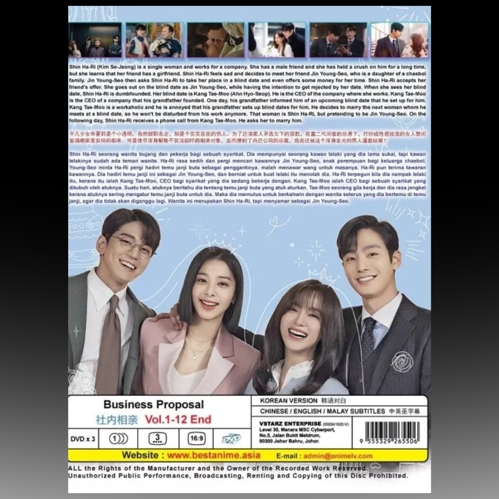 Korean Drama Series Business Proposal (1-12 End) English Subtitle All Region