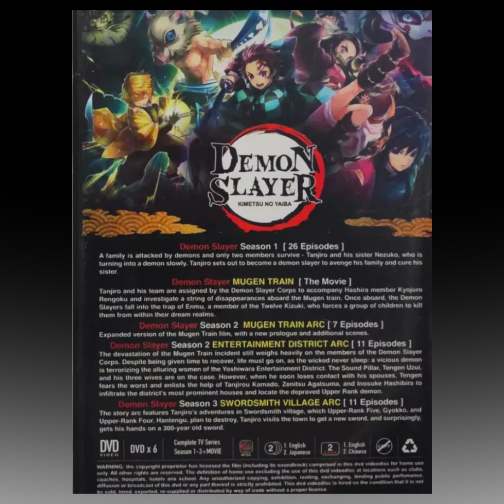 Demon Slayer Kimetsu No Yaiba S1-3+The Movie