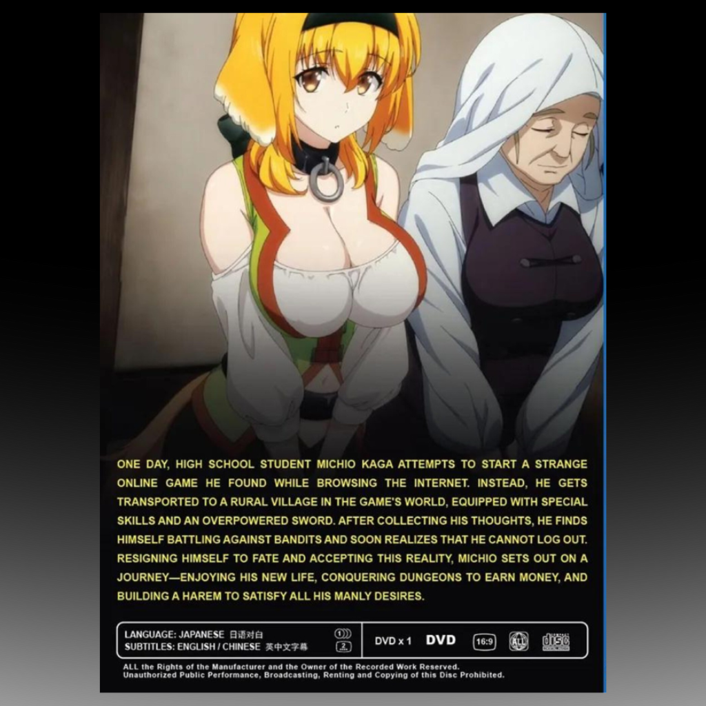 Isekai Meikyuu De Harem Wo Uncut Version (Volume 1-12End) Complete Box Set English Subtitle
