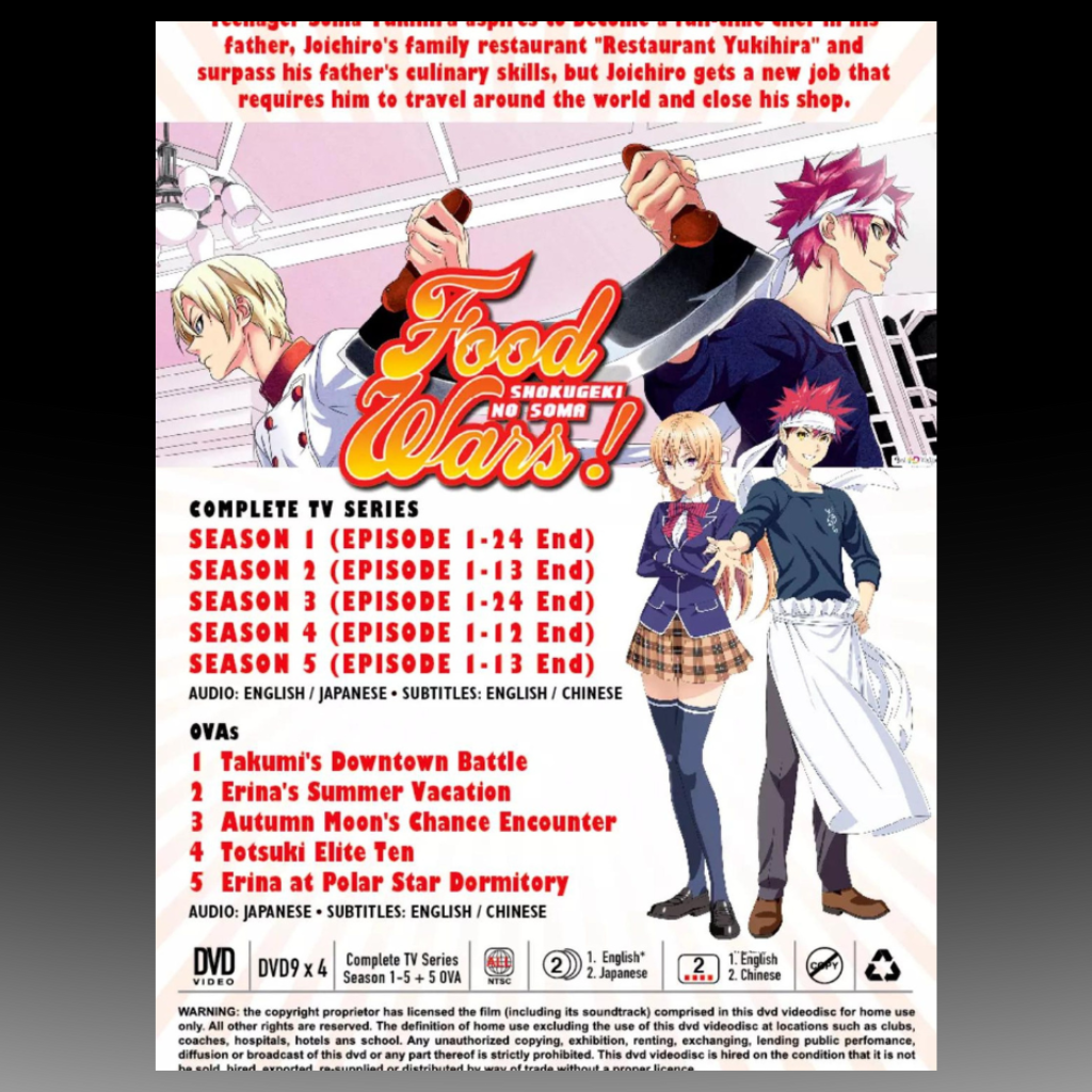 Food Wars! / Shokugeki no Souma Season 1-5
