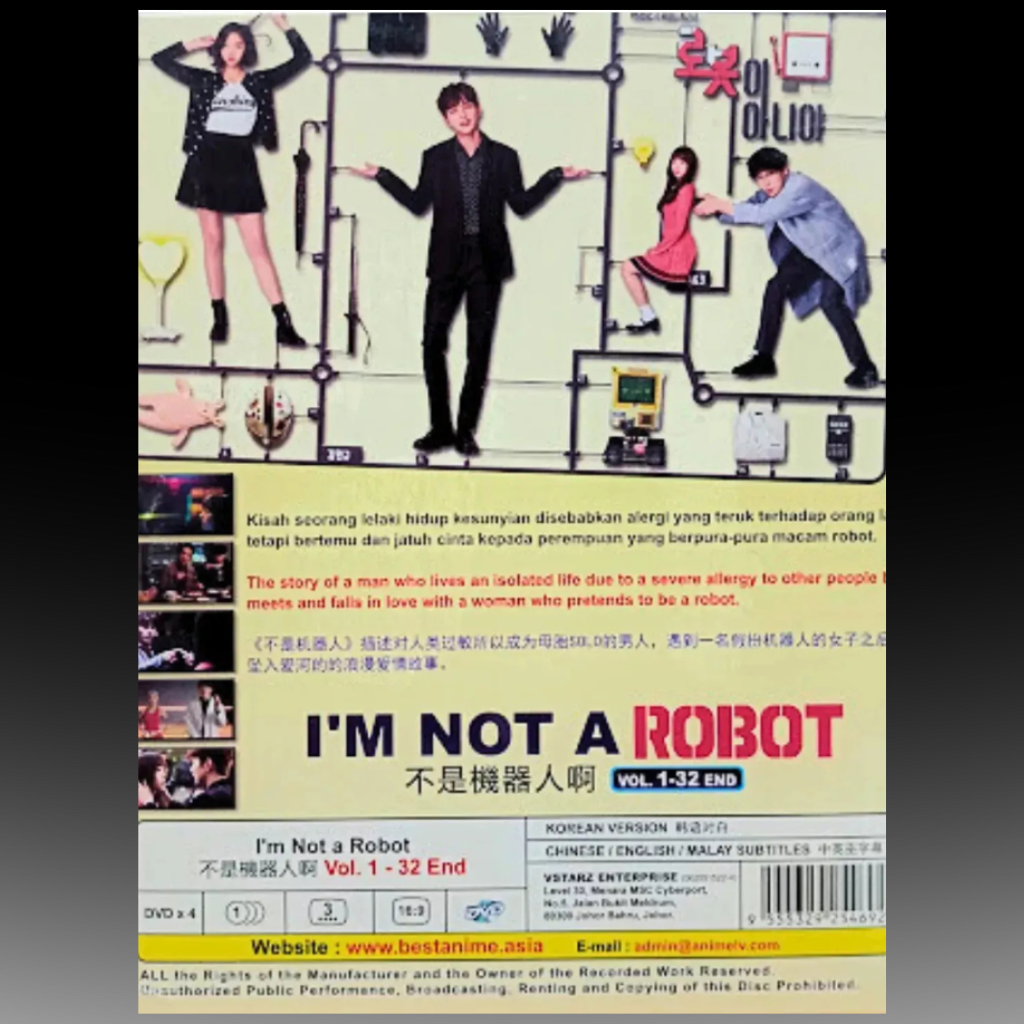 I'm Not A Robot DVD Korean Complete Series (Vol.1-32 End) English Subtitle