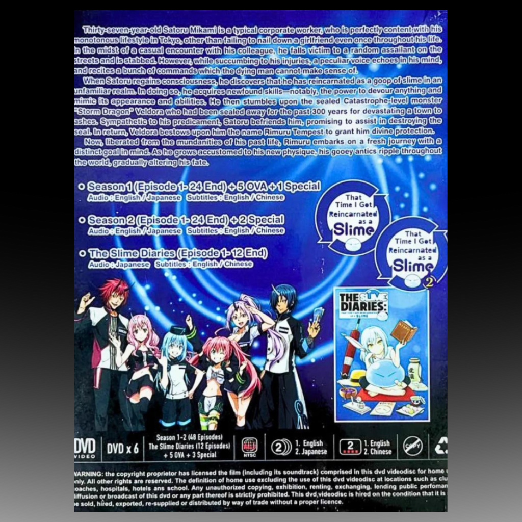 The Time I Got Reincarnated As a Slime Anime DVD English Dubbed