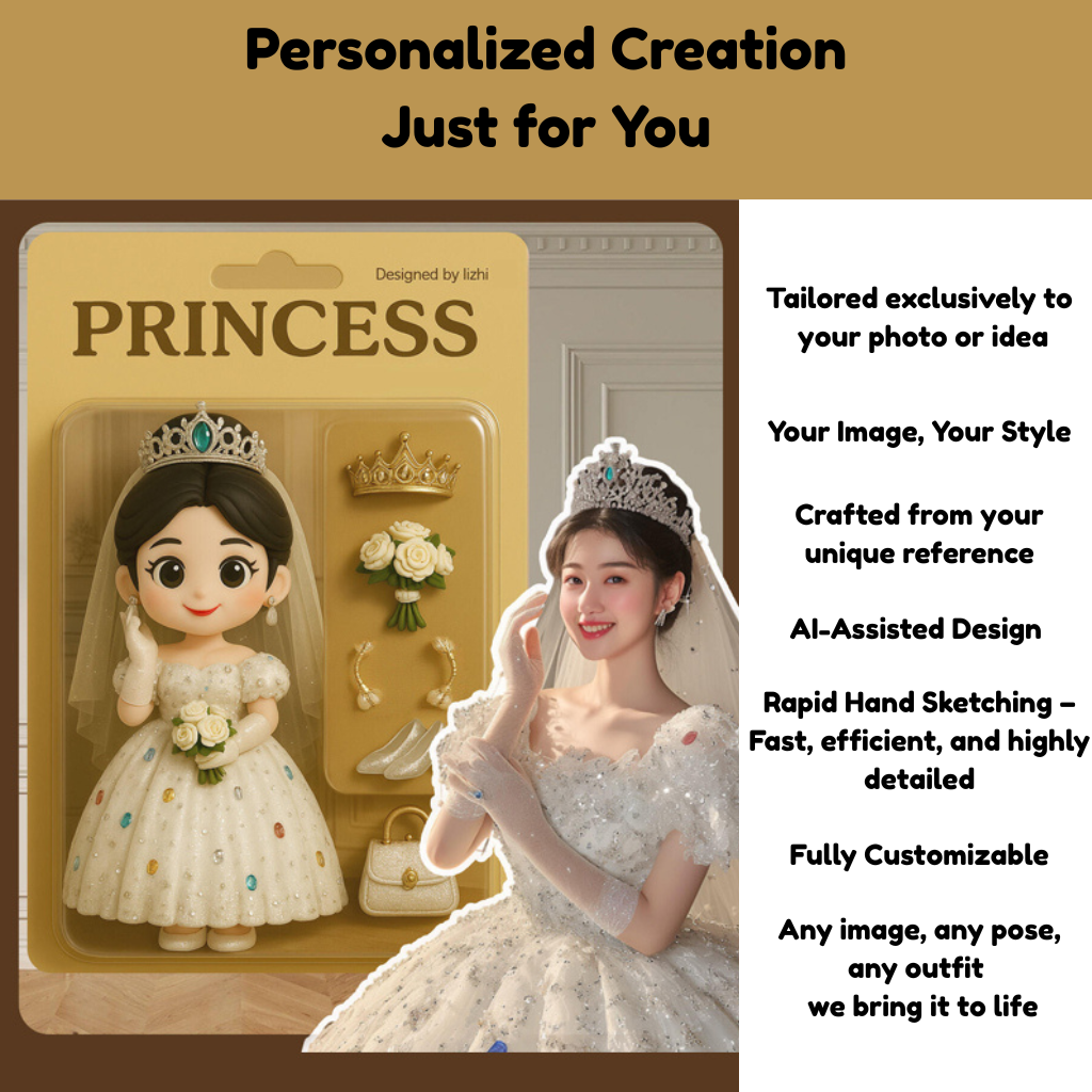 Custom Photo Handmade Blind Box Doll – Unique Birthday Gift for Boys & Girls 7CM