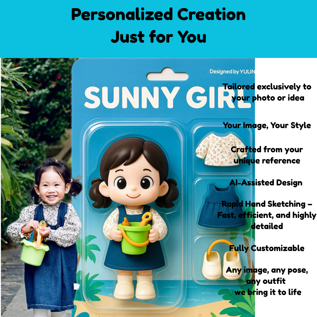 Custom Photo Handmade Blind Box Doll – Unique Birthday Gift for Boys & Girls 7CM
