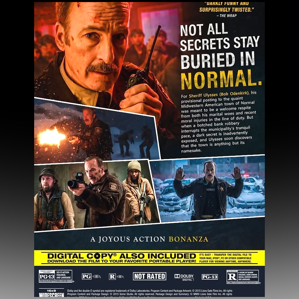 Normal (2026) DVD – Region Free, English Audio & Subtitles back cover