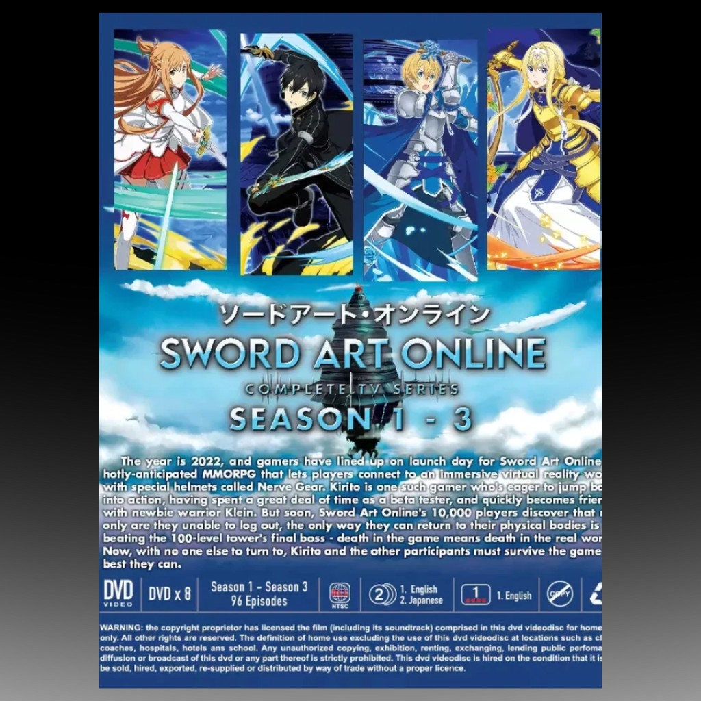 Sword Art Online Season 1-3 Complete