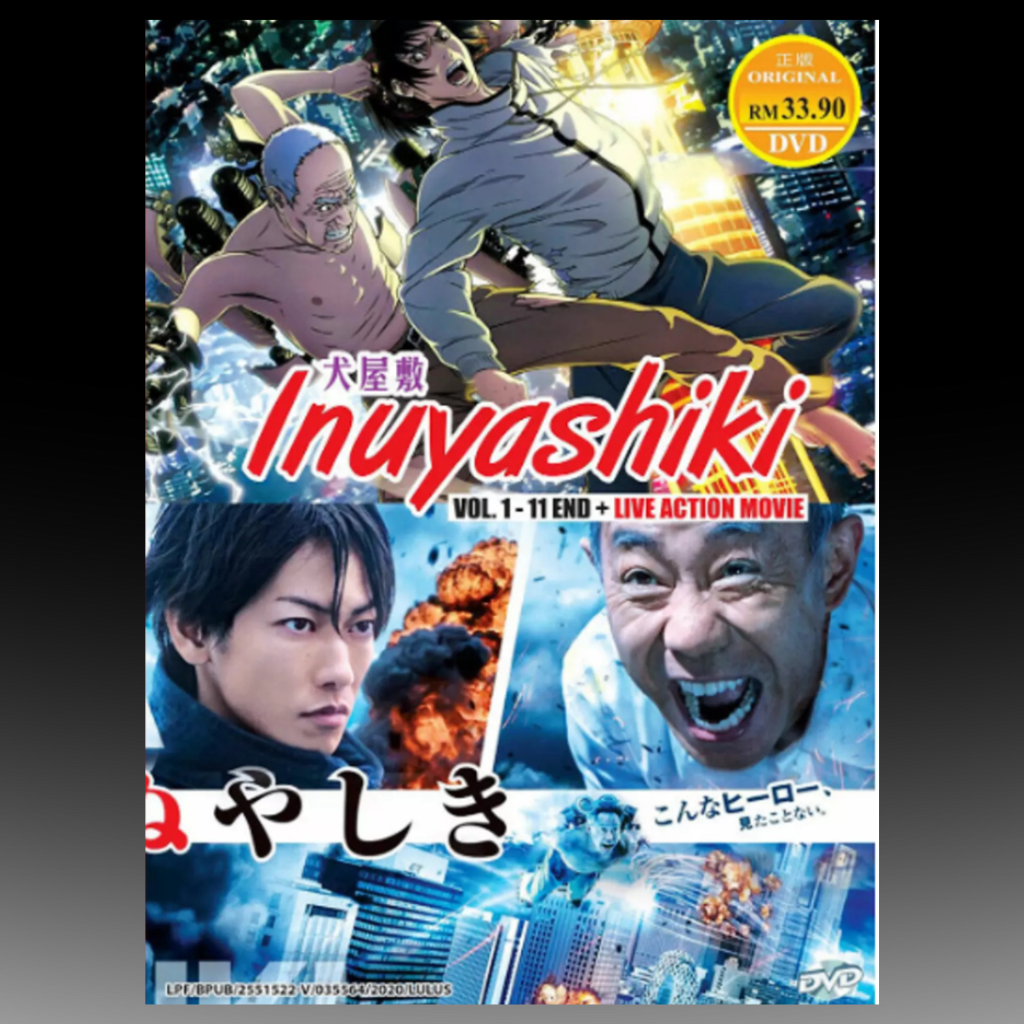 Inuyashiki - Complete Tv Series + Live Action Movie Anime TV DVD English Subtitle