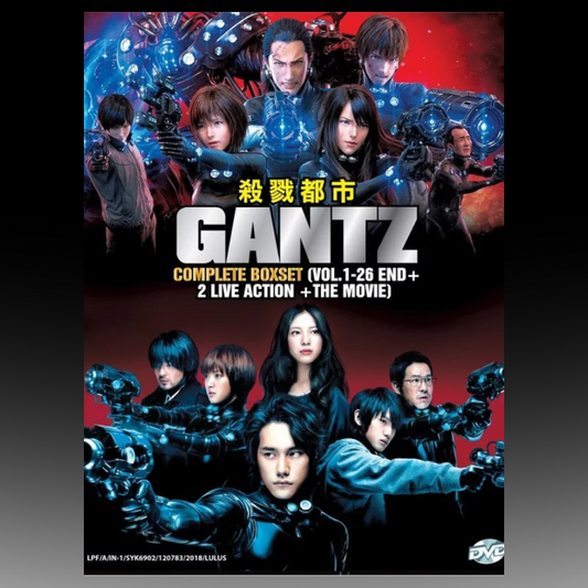 Gantz Complete Series (1-26 + 2 Live Action + Movie) English Version