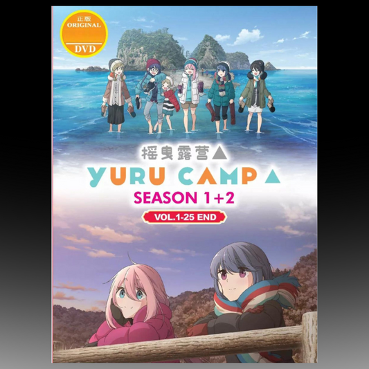 Yuru Camp Season 1+2 Complete TV Series (1-25 End) With English Subtitle