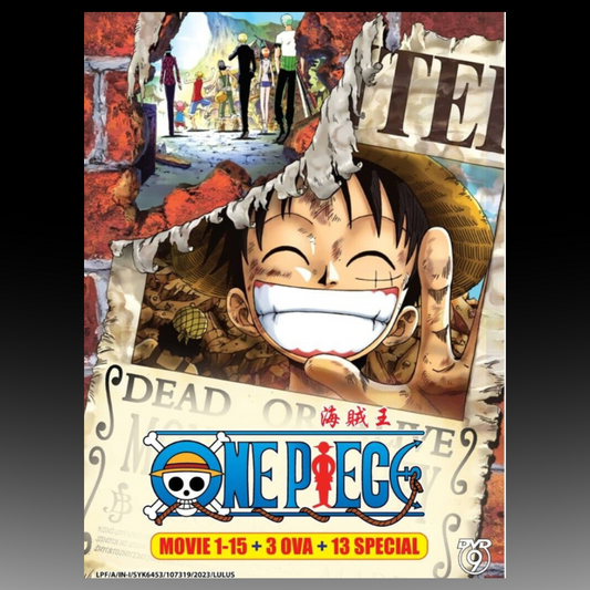 One Piece Movie Collection (1-15 & 3 Ova + 13 Special) Anime DVD English Subtitle