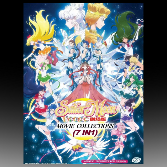 Sailor Moon Movie Collections 7 in 1 With English Dubbed