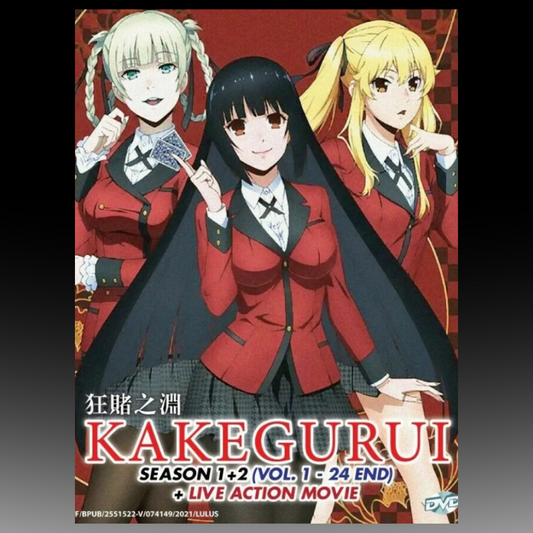 Kakegurui Sea 1+2 Vol.1-24 END+Live Action Movie Eng Dub