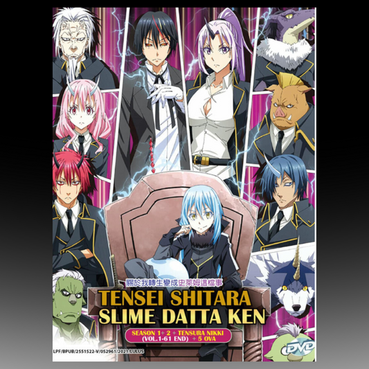 Tensei Shitara Slime Datta Ken Season 1+2+Tensura Nikki+5 OVA