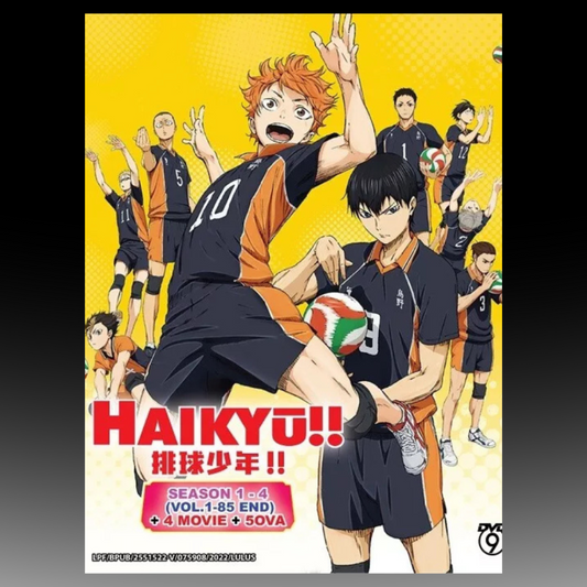 HAIKYU!! Complete Season 1-4 (1-85 End)+5 OVA 4 Movie English Subtitle