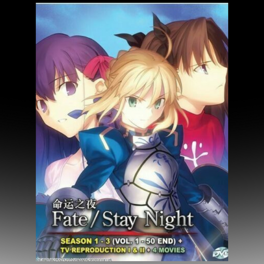 Fate/Stay Night Season 1-3 Vol.1-50 End +TV Reproduction I&II + 4 Movie