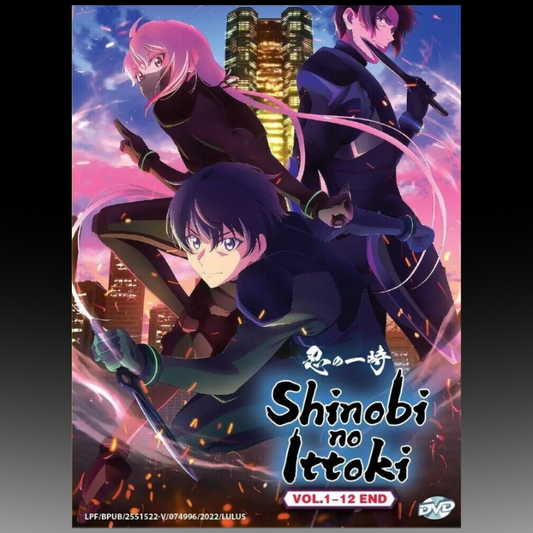 Shinobi No Ittoki Vol.1-12 END Complete Anime DVD English Dub