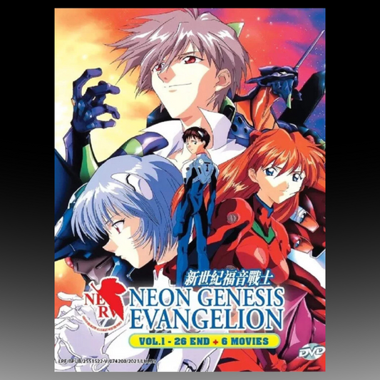 Neon Genesis Evangelion (1-26) +6 Movie Complete Series Box Set English Dubbed