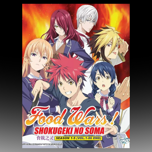 Food Wars! Shokugeki No Soma (Season 1- 5) (Eps:1 to 86 end) English Dubbed