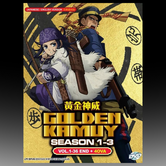 Golden Kamuy Season 1-3 (Vol.1-36 End + 4 Ova) English Dubbed