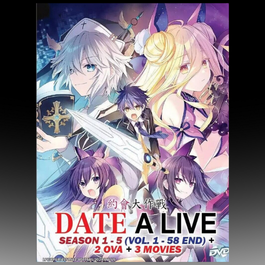 Date A Live Season 1-4 Vol.1-46 End + 2 OVA + Movie English Dubbed Complete Box Set