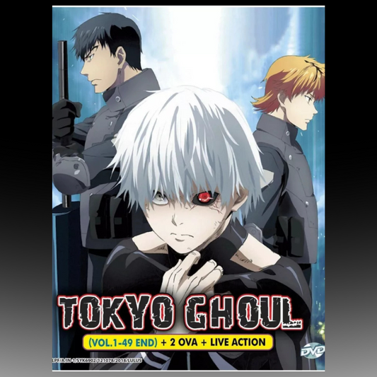 Tokyo Ghoul Season 1-4 Vol.1-49 End + 2OVA + Live Action English Dub