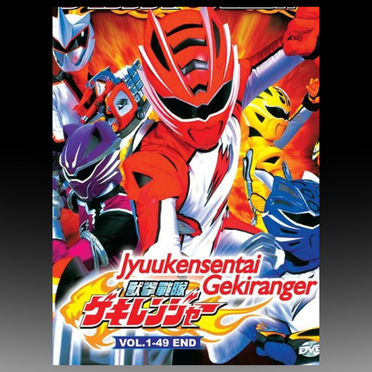 Juuken Sentai Gekiranger DVD (獣拳戦隊ゲキレンジャ) (Ep 1-49 end) (English Subtitle)