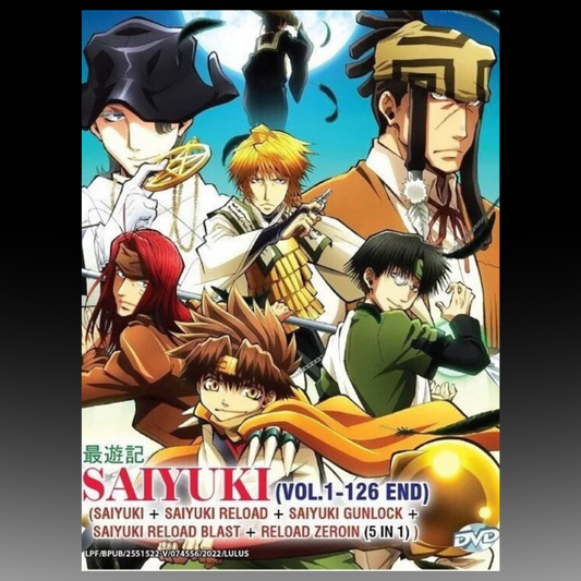 Saiyuki Complete TV Series Season 1-5 Vol.1-126 End English Dubbed