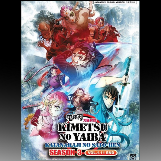 DVD Anime Kimetsu no Yaiba Season 3 Katanakaji No Sato-Hen (1-11 End) English