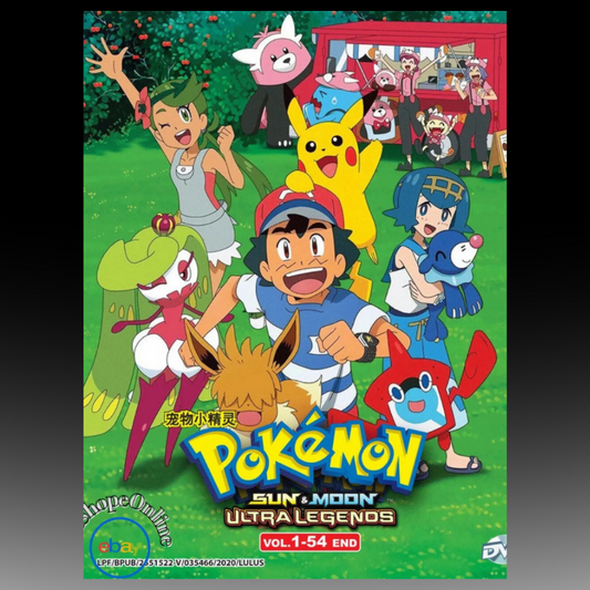 Pokemon Sun & Moon Ultra Legends Vol.1-54 End English Dubbed
