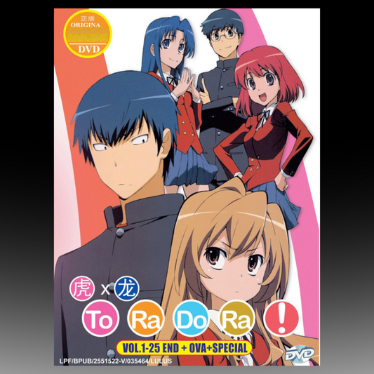 Toradora! Complete TV Series (1-25 End) +OVA +Special English Dubbed
