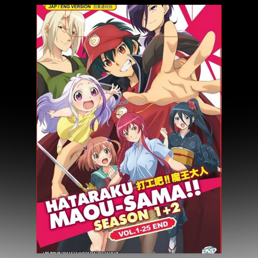 Hataraku Maou-Sama!! Season 1+2 + Season 2 Part 2 Vol. 1-37 End English