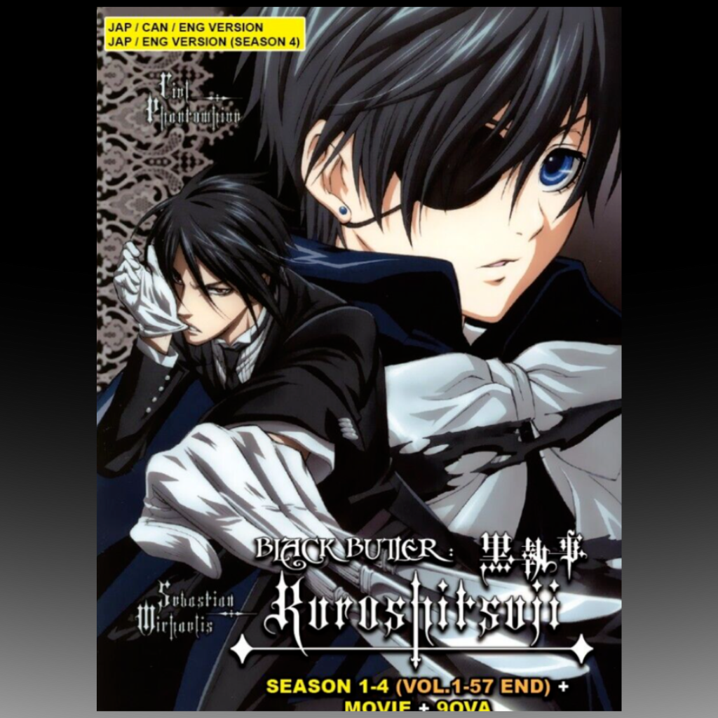 Black Butler Kuroshitsuji Season 1-4 (Vol.1-57End+Movie+9OVA)