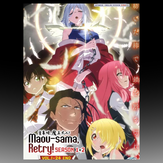 Maou-Sama,Retry! Season 1+2(Volume 1-24End) DVD Boxset English Dubbed