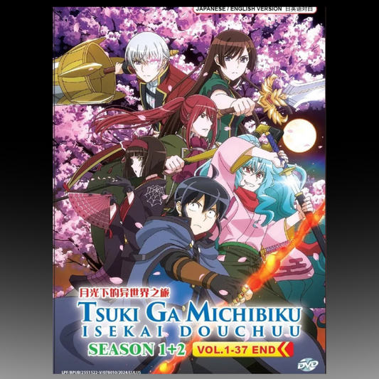 Tsuki ga Michibiku Isekai Douchuu Season 1+2 Vol.1-37 End English Dub