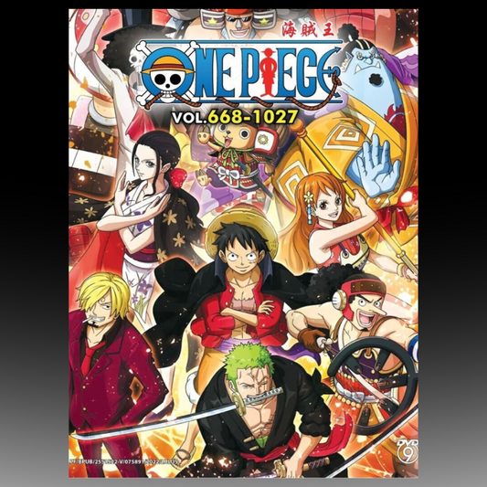 One Piece Box 3 Volume 668-1027 Anime DVD English Dubbed