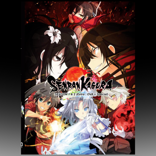 Senran Kagura Season 1 + 2 Epi.1-24 End + OVA + Special - English Dubbed