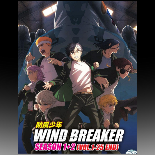 Wind Breaker Season 1-2 Vol.1-25 End English Dubbed