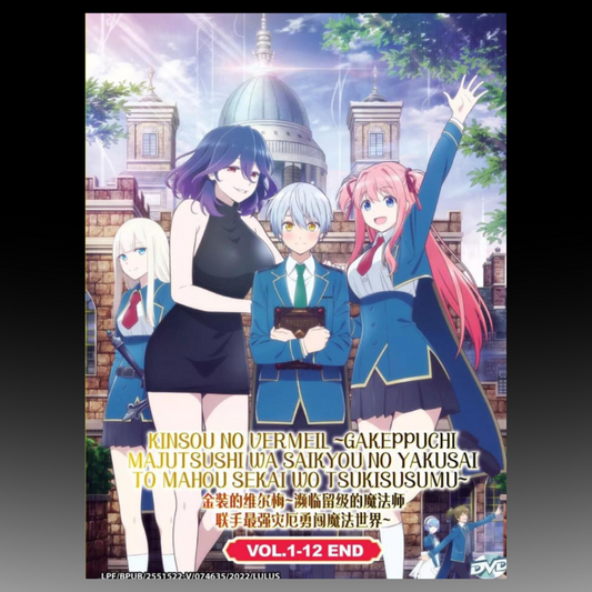 Kinsou No Vermeil:Gakeppuchi Majutsushi(1-12End) Anime DVD Boxset English Dubbed