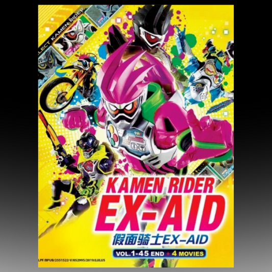Masked Kamen Rider Ex-Aid Vol.1-45 End + 4 Movies With English Subtitle