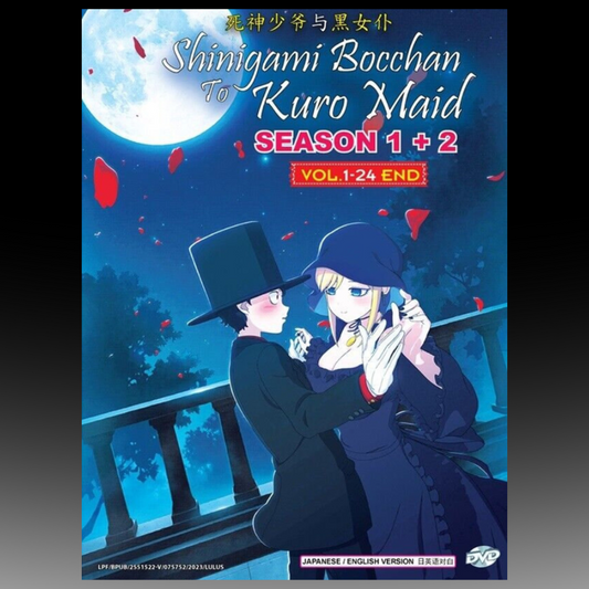 Shinigami Bocchan To Kuro Maid Season 1 + Season 2 Complete TV Series Volume 1-24 End