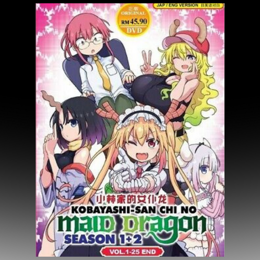 Kobayashi-san Chi No Maid Dragon Season 1+2(1-25End)