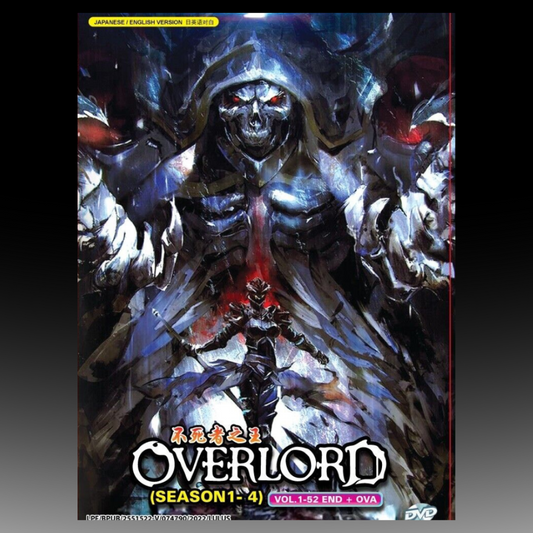 Overlord Complete TV Series Season 1-4 (Vol.1-52 End + OVA) Eng Dub